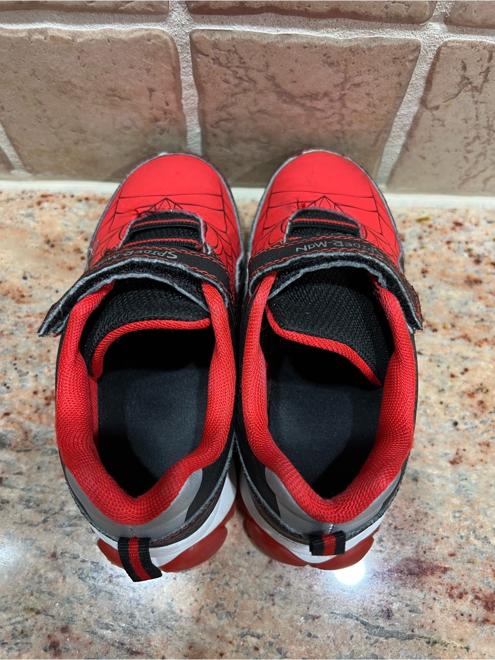 Spider-Man Red & Black Light-Up Kids Sneakers - Picture 6 of 7